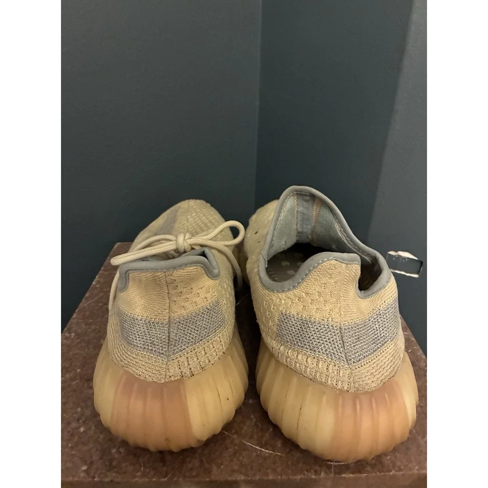 adidas Yeezy Boost 350 V2 Linen Grey Tan‎ FY5158 Size 10 Pre-Owned (READ)
